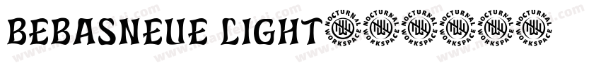 bebasneue light字体转换